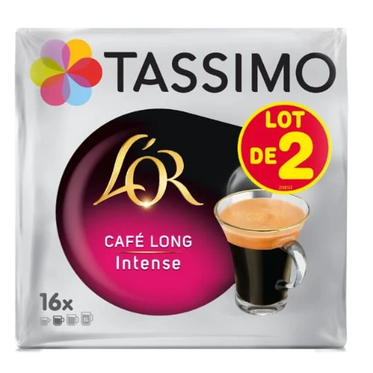 Dosettes de café long intense
