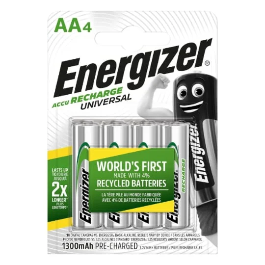 Piles rechargeables Universal AA/HR6 1300mAh