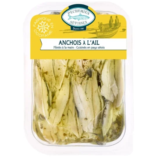 Filets d'anchois à l'ail