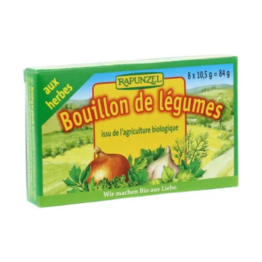 Bouillon de Légumes aux Herbes Bio 8x10.