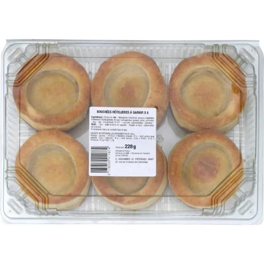 Bouchées hôtelière à garnir