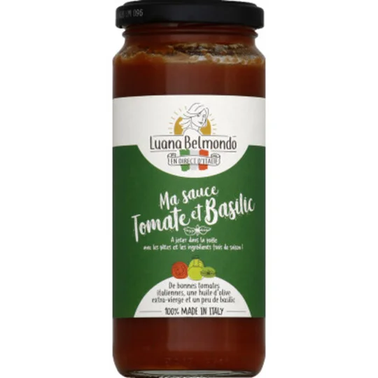 Sauce tomates et basilic bio