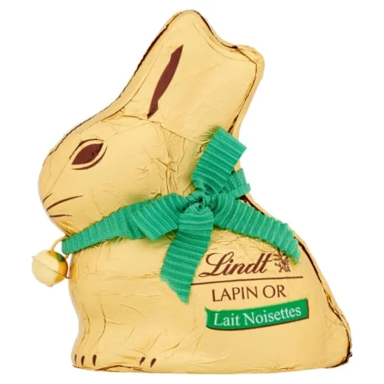 Chocolat de Pâques lapin chocolat au lait/noisettes