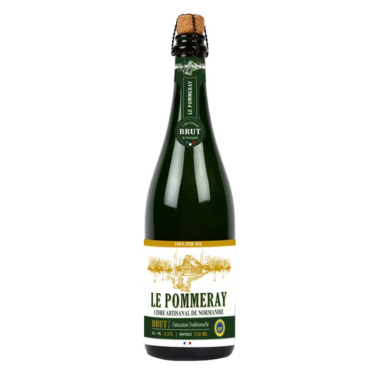 Cidre brut Le Pommeray artisanal de Normandie IGP 4,5%