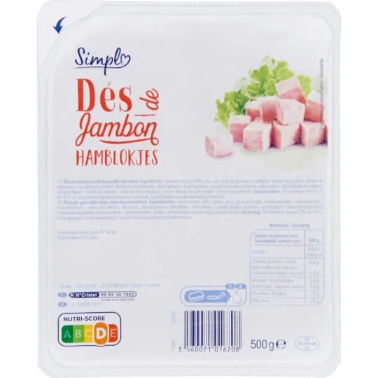 Dés de jambon