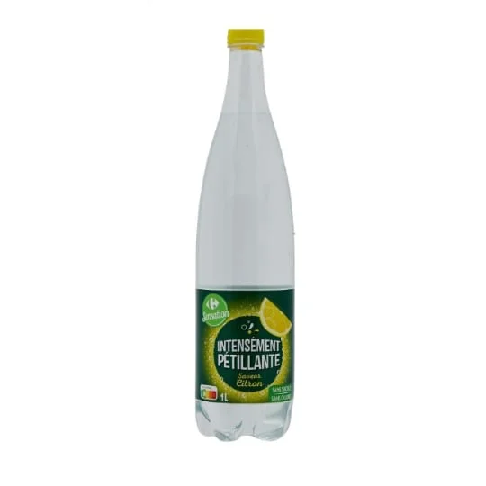 Eau pétillante saveur citron