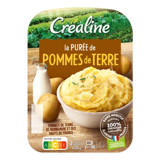 Purée fraîche de pommes de terre