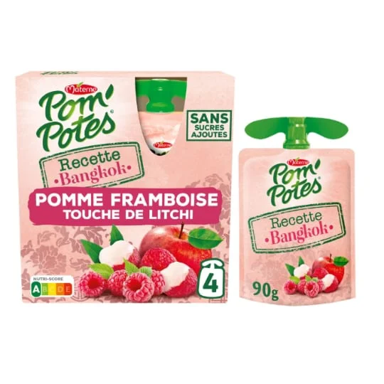 Compote Pomme Framboise touche de Litchi