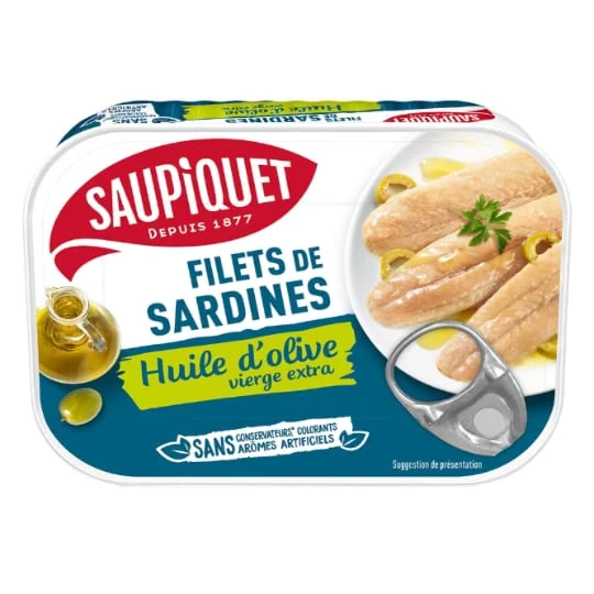 Filets de sardines huile d'olive s/arêtes