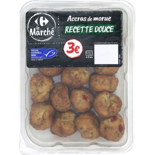 Accras de morue recette douce