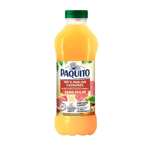 100% Pur Jus - Jus 3 agrumes sans pulpe