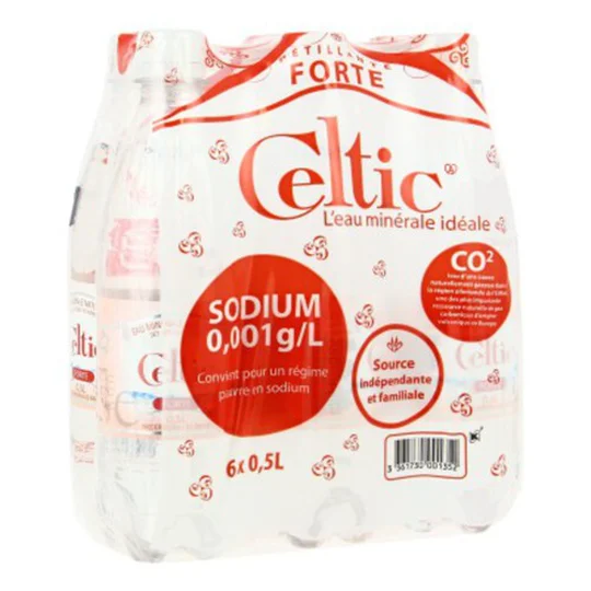 Pack Eau Minérale Pétillante Forte 6X0.