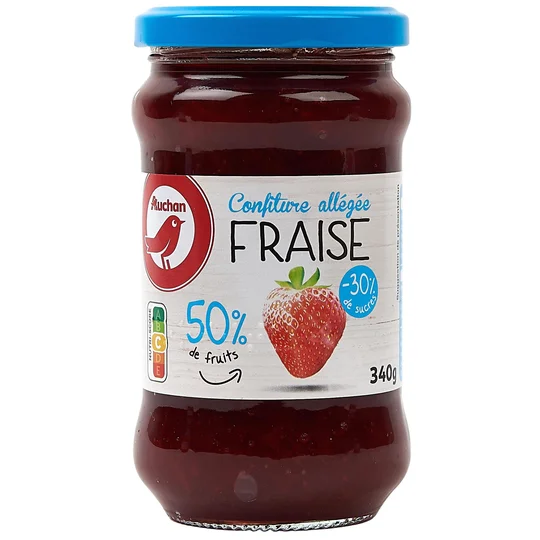 Confiture allégée de fraises