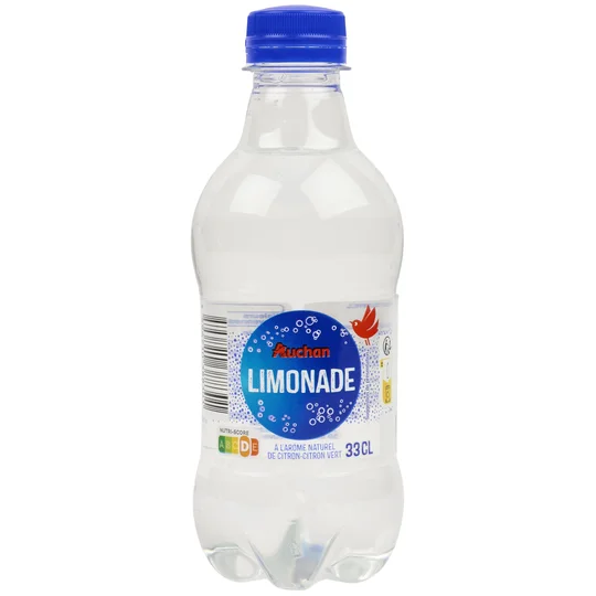 Boisson gazeuse à l'arôme naturel d'agrumes bouteille
