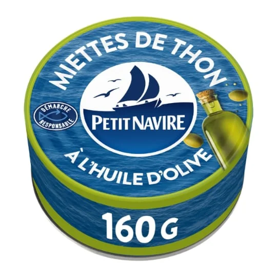 Miettes de thon huile d'olive vierge extra