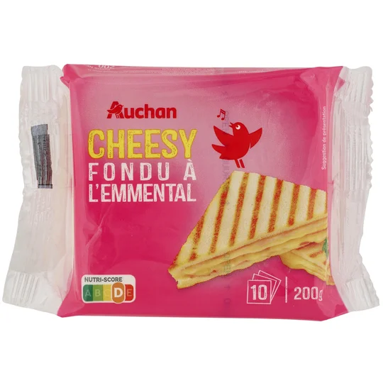 Cheeesy Fromage fondu à l'emmental en tranche x10