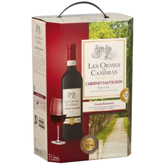 Vin rouge Pays d'Oc Cabernet Sauvignon
