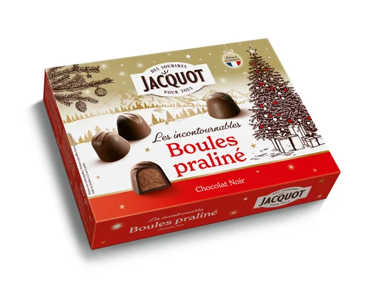 Chocolat noir Boules praliné
