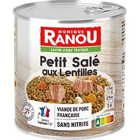 Petit salé aux lentilles