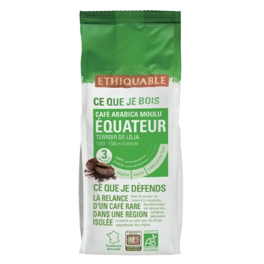 Café moulu pur arabica Equateur Bio