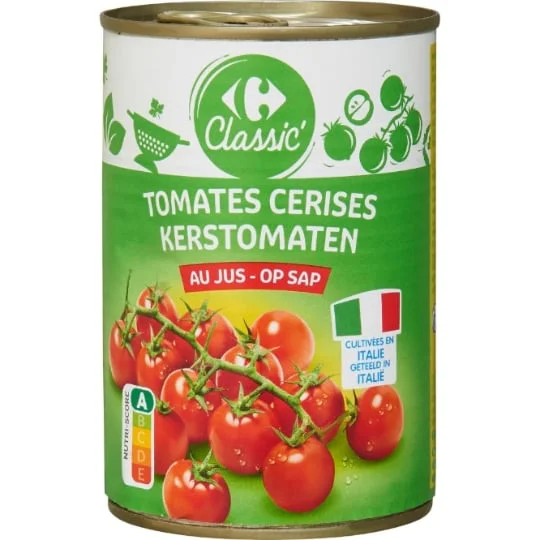 Tomates cerises au jus