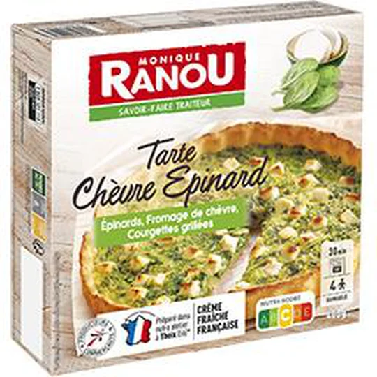 Tarte chèvre épinard