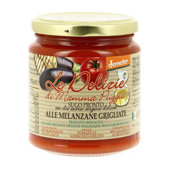 Sauce Tomate & Aubergines Grillées Bio