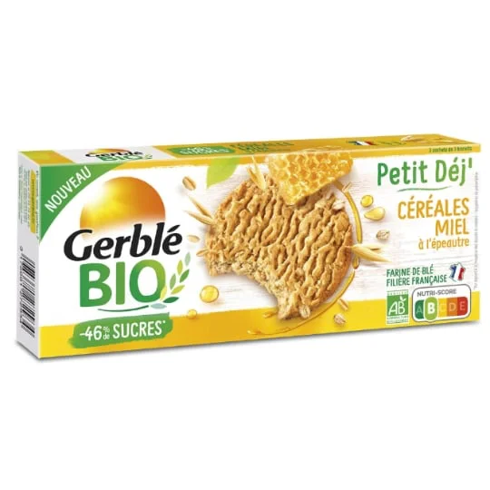 Biscuits Bio petit dej'céréales & miel