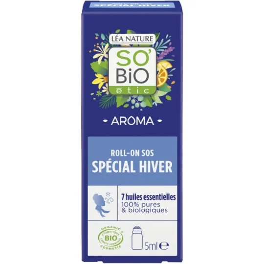 Huile Essentielle d'Eucalyptus Roll-On Spécial Hiver aux 7 Huiles Essentielles Bio