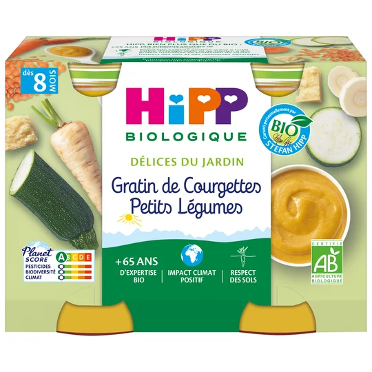Petits pots Bio Gratin de Courgettes 6-9mois