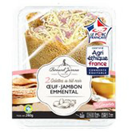 Galettes blé noir oeuf/jambon/ Emmental
