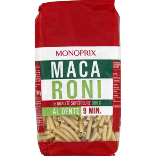 Macaroni, de qualité supérieure