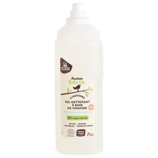 Gel nettoyant à base de vinaigre à la menthe glaciale