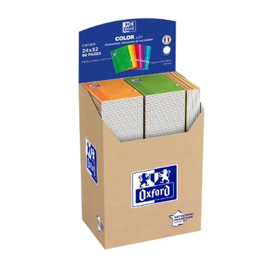 Cahier agrafé margé, petits carreaux 5x5 - 24X32cm