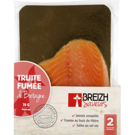 Breih Saveur Truite de Bretagne Fumée 2 Tranches