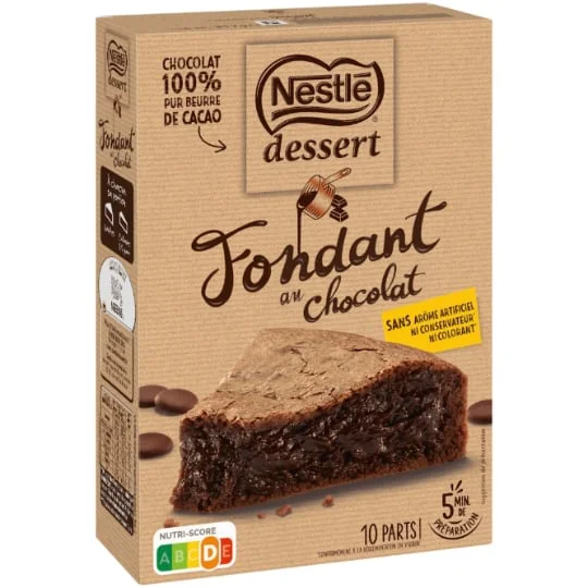 Préparation gâteau gâteau fondant chocolat