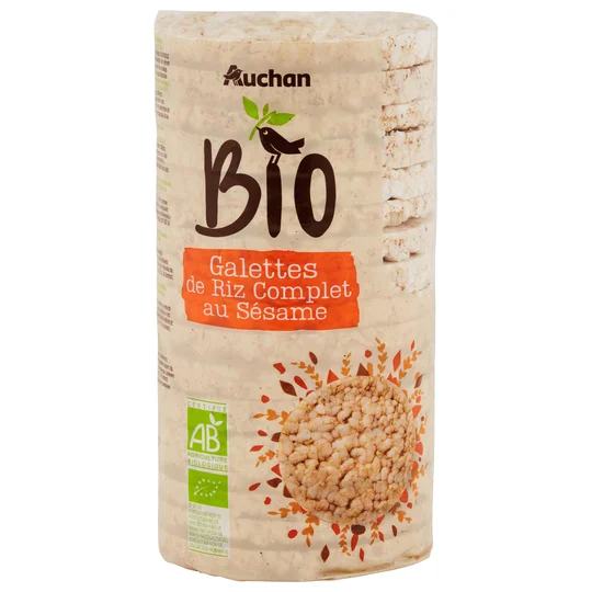 Galettes de riz complet au sésame