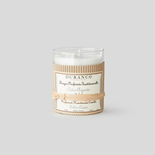 Bougie Artisanale Cêdre Argenté 180g