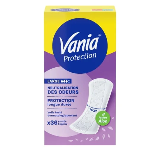 Protège-slips Large Kotydia Extra-Protect Large X36, parfum Aloé vera