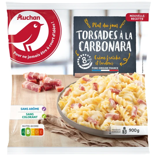 Torsades à la carbonara