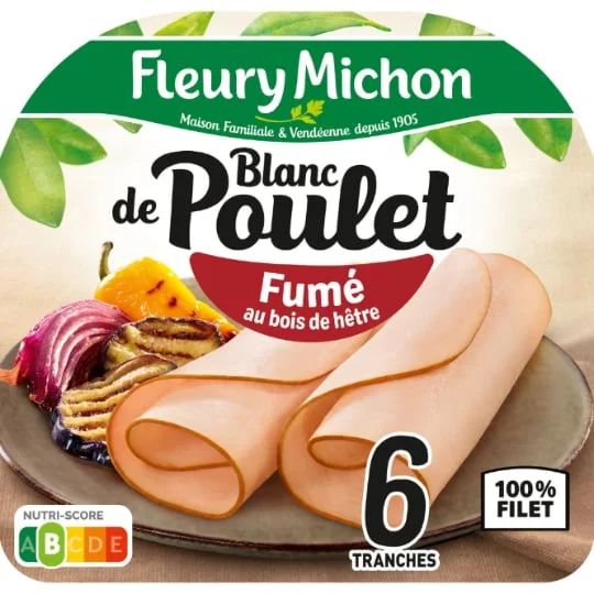 Blanc de poulet fumé