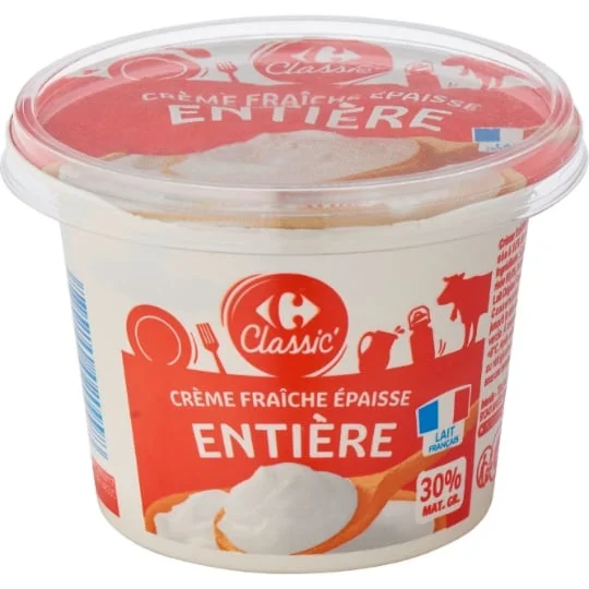 Crème Fraiche Entière Epaisse 30% Mat.Gr.