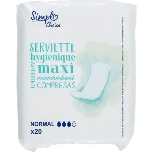Serviettes hygiéniques Maxi normal