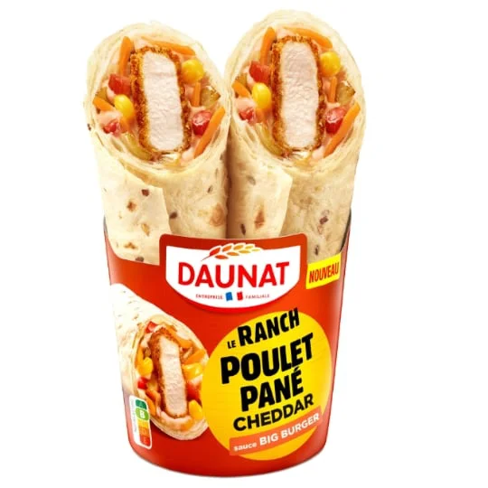 Wrap Le Ranch Poulet Pané Cheddar Sauce Big Burger