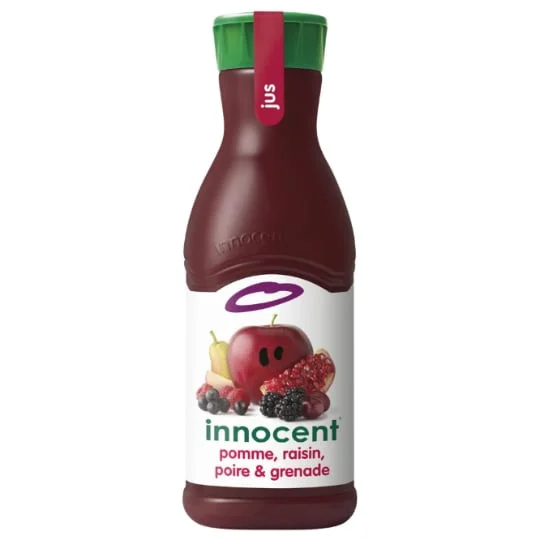 Jus pomme, raisin, poire et grenade
