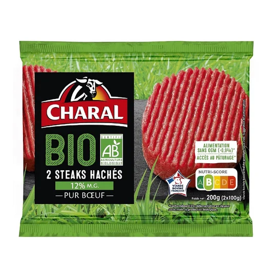 Steak haché 12% MG Bio Viande Bovine