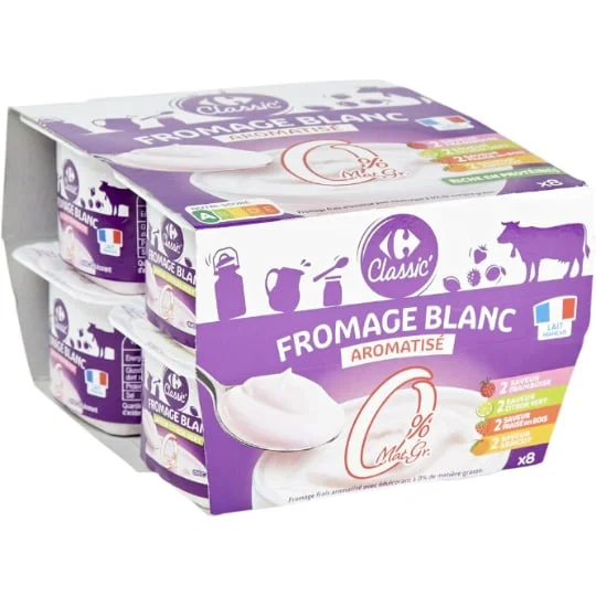 Fromage blanc aromatisé 0% MG