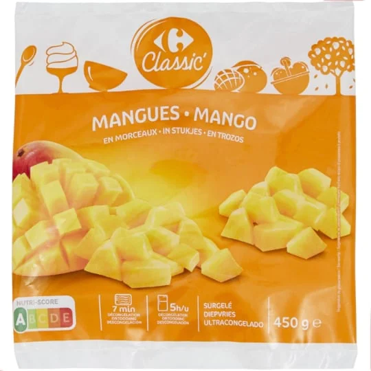 Mangues en morceaux