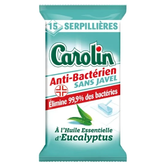 Serpillières sols anti-bactérien s/javel