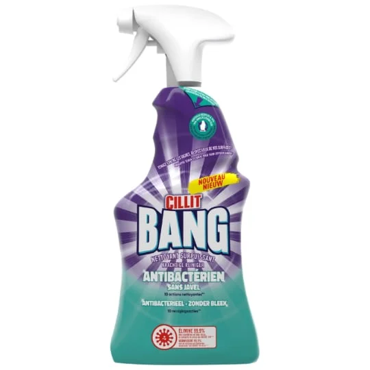 Spray nettoyant puissant antibactérien sans javel